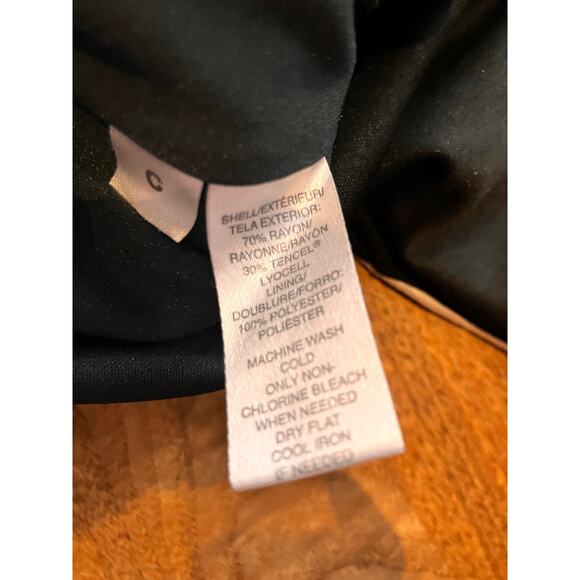 Ann Taylor LOFT Petite Small Dress Sleeveless KNEE Black Lined Knit Stretchy SP - Picture 5 of 8